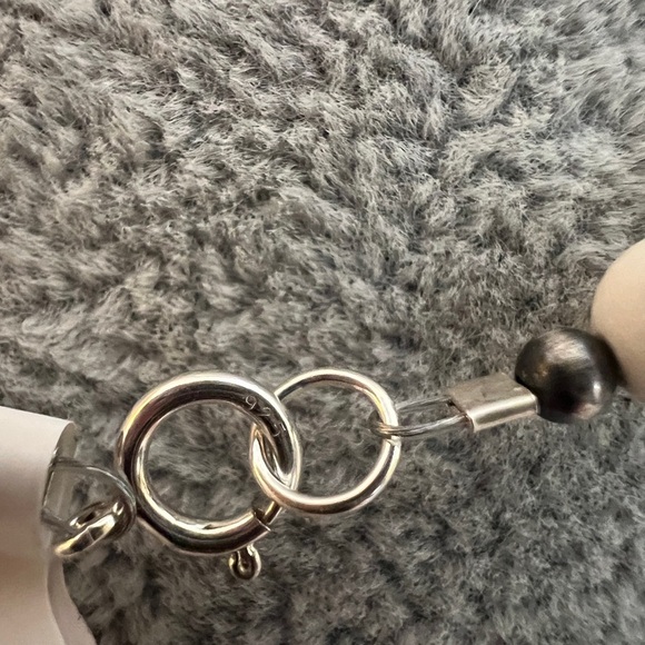 ❤️ 8mm 18” Queen Pink Conch Necklace w 925 Desert Navajo Pearls Saucers 20gms - Picture 5 of 13